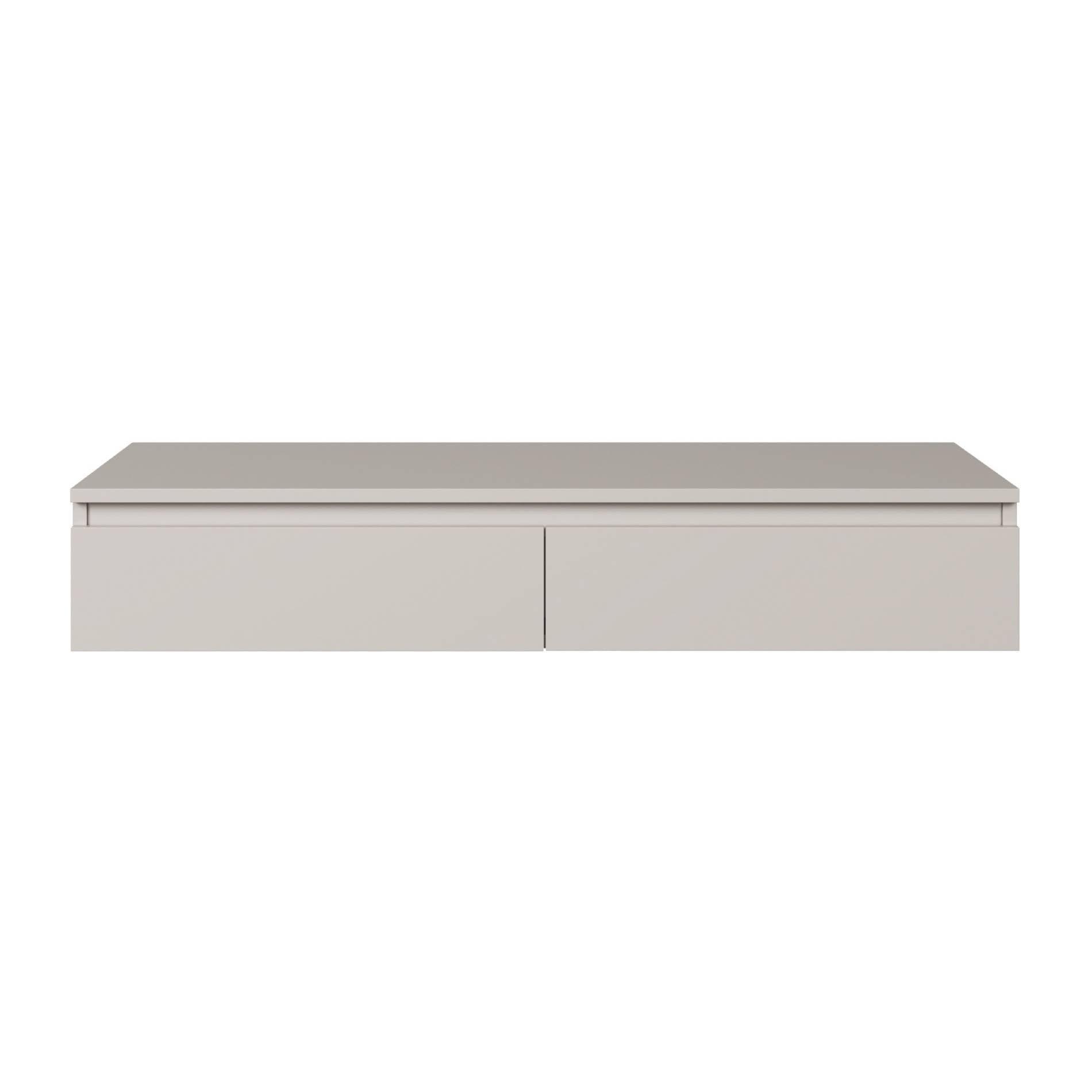 Selsey Postazione Trucco Moderna Talpa Toeletta Trucco Sospesa 120 cm con 2 Cassetti Elegante e Resistente, Perfetta per Interni Contemporanei e Spazi Compatti
