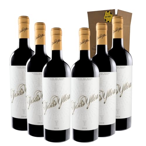 Jesús Yllera Vino Tinto - Ideal para Maridar con Carne y Comida Mediterránea - Pack 6 Botellas 75cl