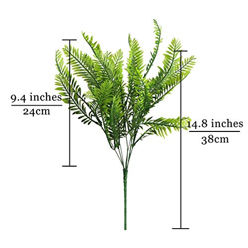 Rinlong 6Pcs Artificial Boston Fern #TOP1