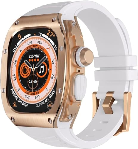 Cierre de corona de metal y caja de acero para Apple Watch Ultra 8 49mm