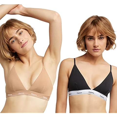 Hanes Women's Originals Triangle Bralette Pack Cover