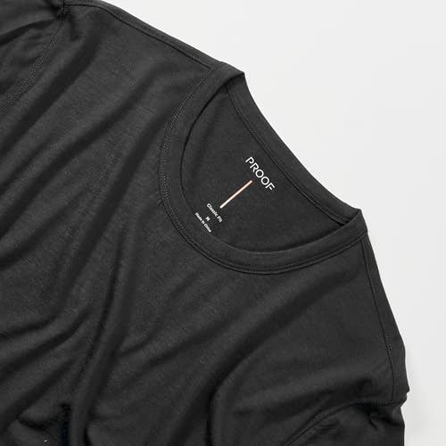 Huckberry Proof 72-Hour Merino T-Shirt - Classic Fit, Stone Black, L3