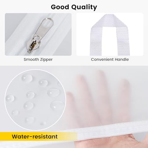Vorspack Shoe Bags for Travel - 4 Pack Large Transparent Shoe Organizer with Handle Dustproof Shoe Bag Reusable Shoe Storage Bags for Men & Women - Thumbnail 5