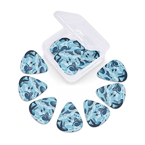 Ensemble de 12 médiators de guitare poisson et poulpe pour guitare acoustique, guitare électrique, contrebasse, ukulélé - Les Beatles, Paul McCartney, John Lennon, RIngo Starr, George Harrison Ensemble de 12 médiators de guitare poisson et poulpe pour guitare acoustique, guitare électrique, contrebasse, ukulélé – Image 7