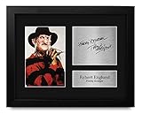 HWC Trading Robert Englund Freddy Krueger Gifts USL Framed Printed Signed Autograph Picture for Movie Memorabilia Fans - US Letter Size