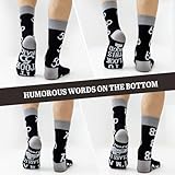 Effeet 60th Birthday Gifts Mens Socks Calf-length Cotton Size 9-11, Novelty Funny Birthday Socks Gift for Dad/Grandad/Husband - Image 4