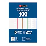 📝 Bloc A4 avec 5 bandes de couleur : Idéal pour garder de l’ordre dans vos études ou projets. Feuilles perforées pour un arrachage et un archivage facile.