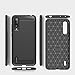 CRU CruzerLite Case Compatible with Xiaomi Mi 9 Lite / Mi CC9, Carbon Fiber & Leather Texture Design, Anti-Scratch Shock Absorption, Black