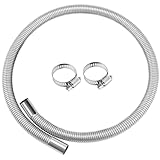 Swpeet 3 pezzi 25mm x 100cm - 1' x 39' Tubo di scarico in acciaio inossidabile per riscaldatore diesel con kit di fascette stringitubo da 18mm-29mm, tubo di scarico per serbatoio del carburante e