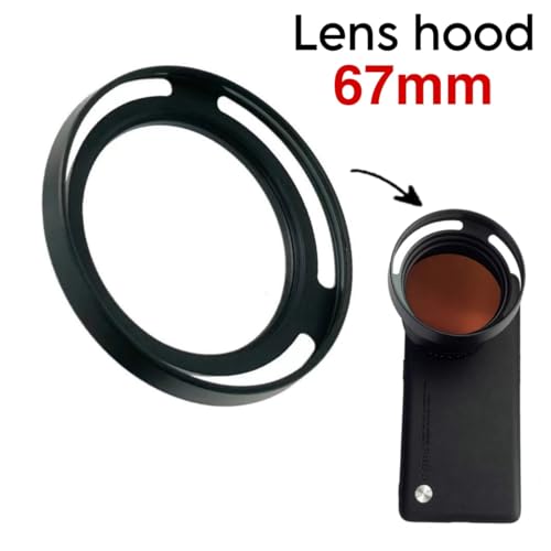 Image of GetZget Nd Filters Lens Hood Compatible with Samsung Galaxy S23 /24 /25 Ultra, Vivo X100 /200 Pro, Xiaomi 14 Ultra Mobile Cover, DSLR Camera (Lens Hood, 67mm)