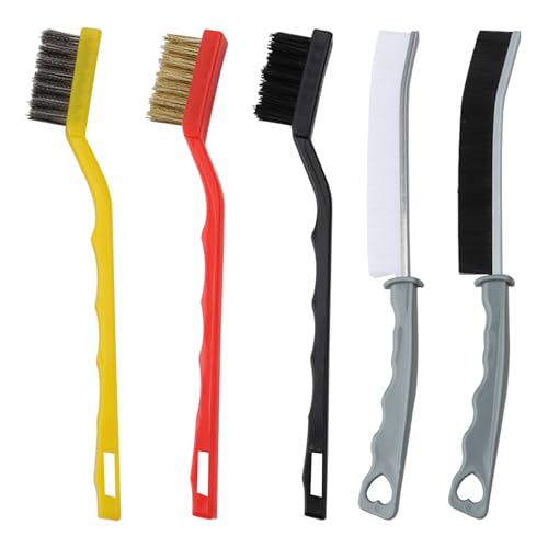 Sughug 5 Pcs Cepillo Para Limpieza De Grietas Cepillo De Limpieza De Grietas De Cerdas Duras Multifuncional, Para Cleaning Gaps, Cocina, Baño, Ventana