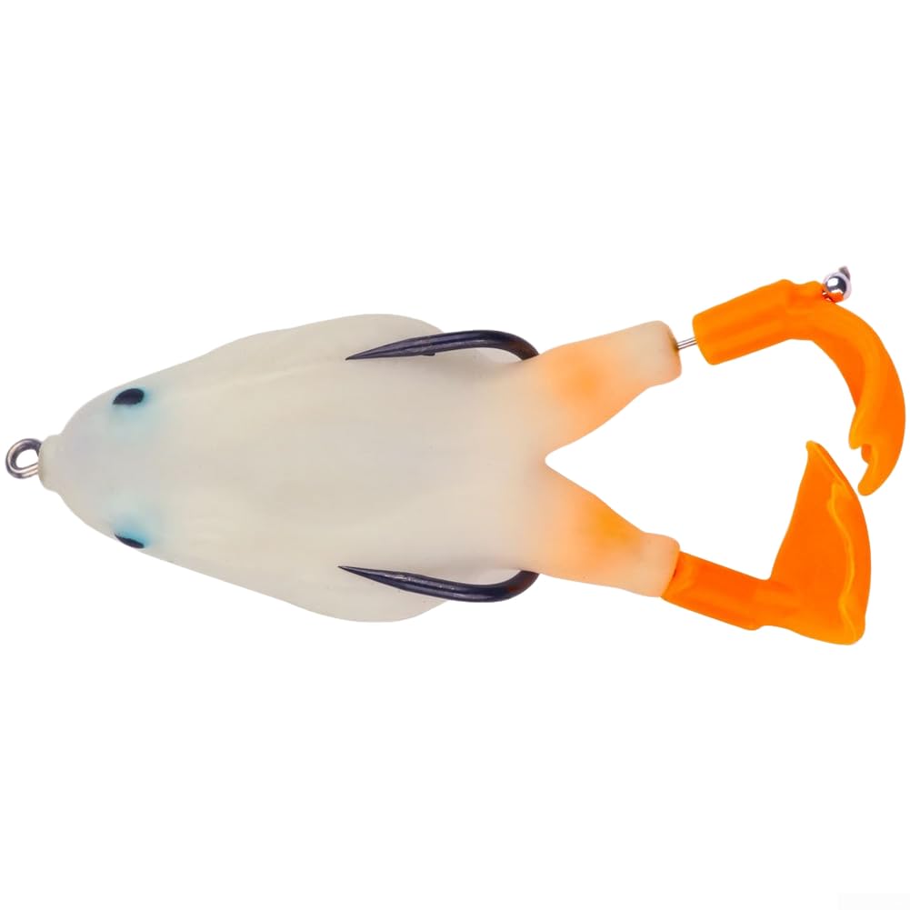 Rotating Leg Frog Bait for Bass Fishing Featuring Floating Construction and Long Casting Performance in Fresh or Salt Water (FO037-7)