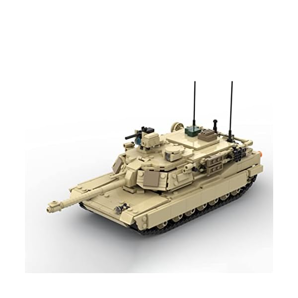 YYGE Technik Militär Panzer Baustein Satz, 1101+Teile Modernes Militärset M1 Panzer Baustein Modell Bausatz kompatibel… – Bild 6