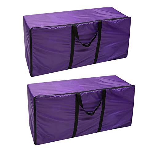 Marclix 2X Purple Foldable Portable Horse & Livestock Hay Bale Storage Bag, Extra Tote, Zipper Closure, 60" L x 48" H, Bedding