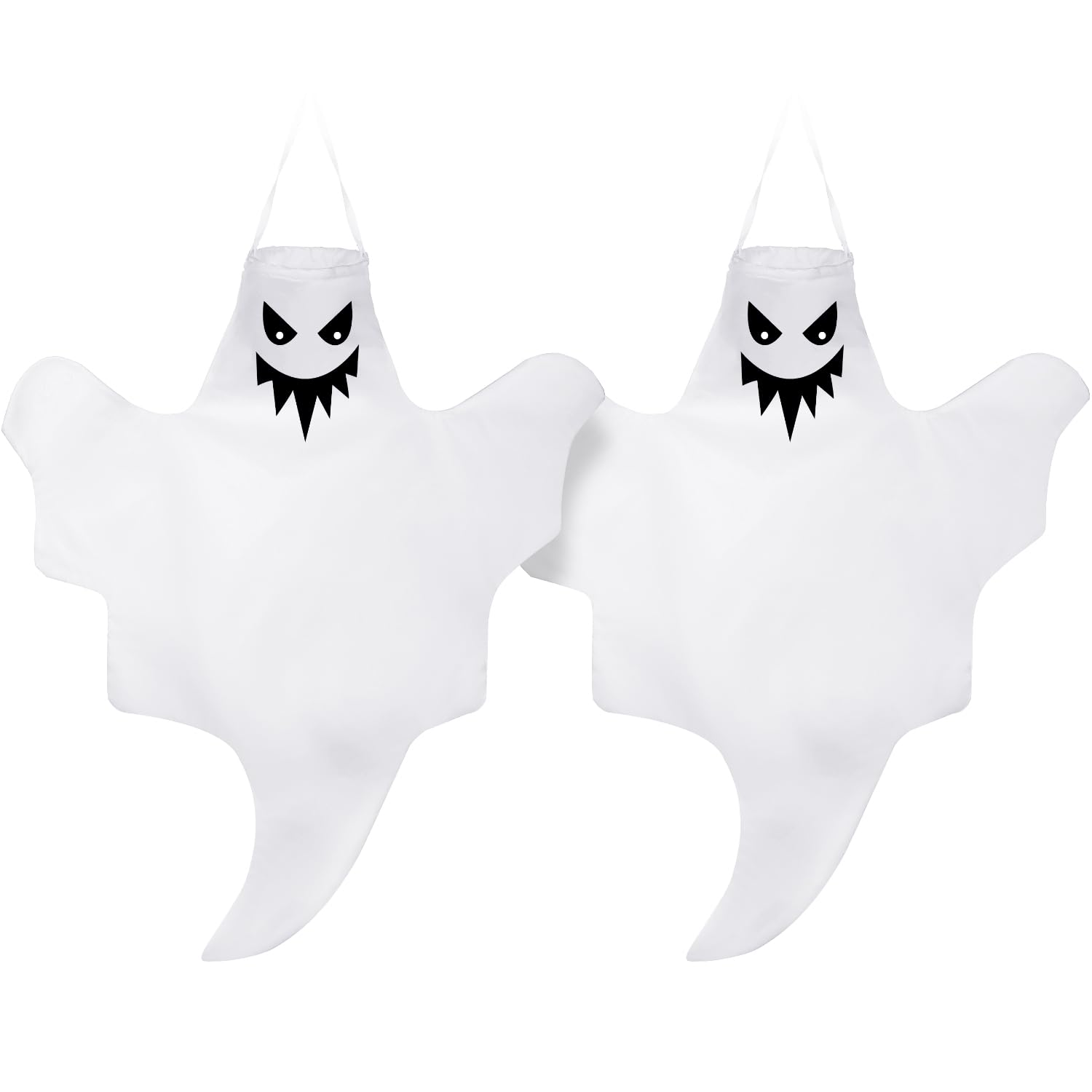 Fantôme d'Halloween suspendu Skylety lot de 2 décorations sans nœud faciles à installer