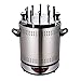Girarrosto Elettrico per Barbecue, Griglia Verticale Grill, Electric BBQ Grill Macchina per Kebab Rotante Automatica Senza Fumo Controsoffitto Griglia per Kabob in Acciaio Inossidabile, 1400W - 6/8/