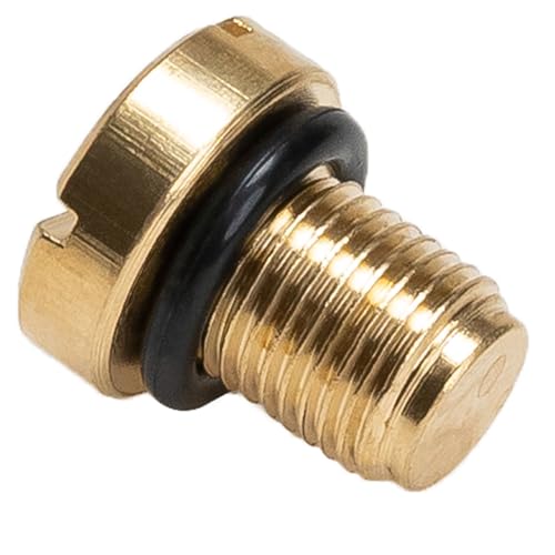Radiator Coolant Expansion Tank Bleeder Screw,Compatible for BMW 17111712788,Coolant Air Bleeder Screw with Rubber O-ring, for X1 X3 E34 E38 E31 E83 E85 E46 E92 E90 E36 E39 Brass