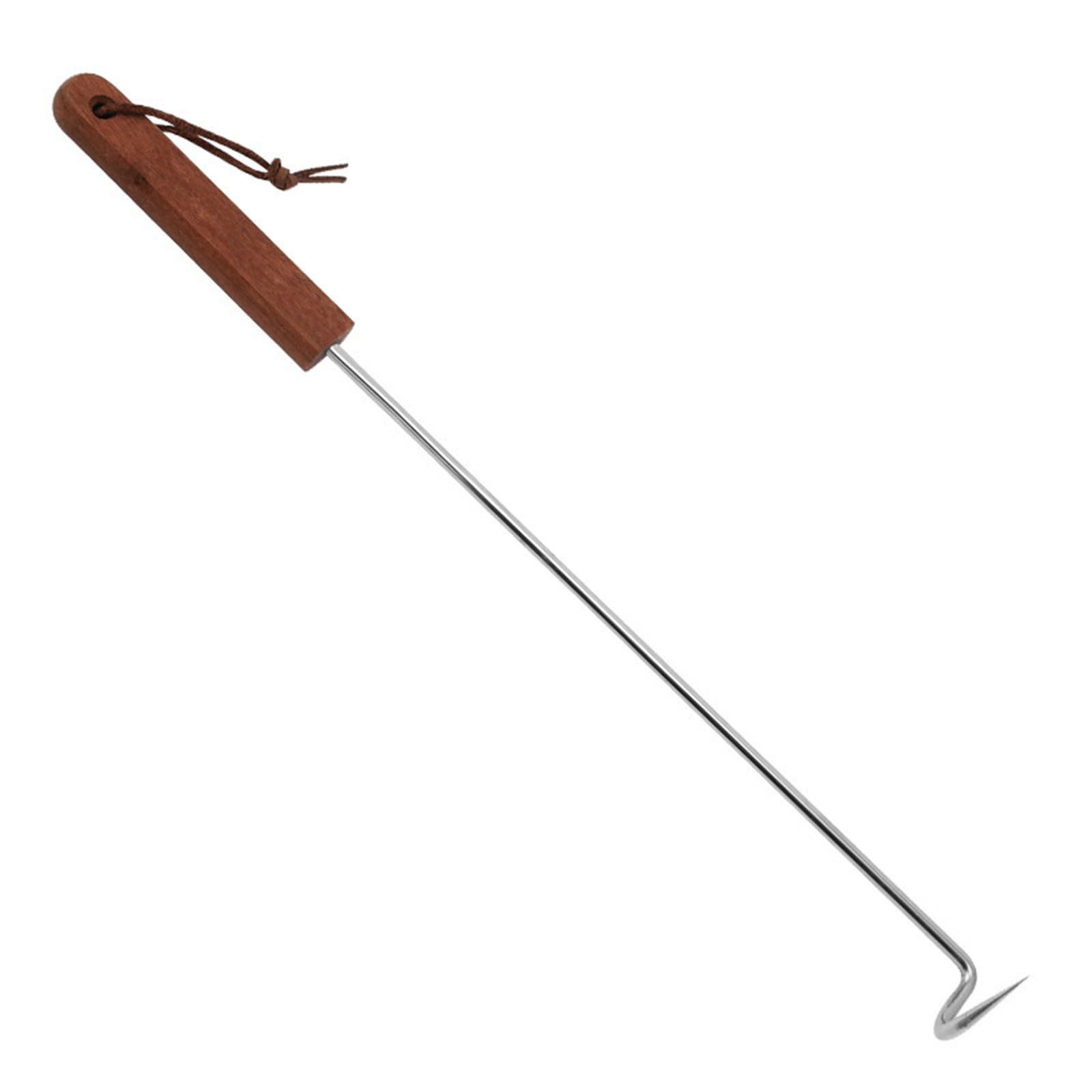 YROHGKPN Sturdy Bacons Hook Unique Meat Hangers Crafted From Stainless Steel and Wood for Butchers Shops Stainless Steel