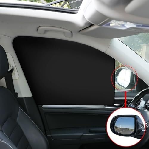 Parasoles Parasoles Laterales para Coche (Paquete De 4): Aislantes Térmicos, Resistentes A La Luz Y con Protección UV, Diseño Magnético