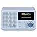 Produktbild MEDION S66822 Tragbares Mini DAB+ Radio mit Bluetooth (Akku, dimmbares Farbdisplay, Teleskopantenne, Sleeptimer,Wecker, Snooze, AUX, USB-C) blau