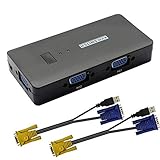 Plug and Play, fuente de alimentación USB, señal fuerte, con VGA + USB cable de alimentación dos en uno, conecta a la interfaz USB de la computadora, proporciona soporte actual para garantizar el funcionamiento estable del interruptor, soporta DOS, WIN3.x, WIN95/98SE/2K / ME / XP / NT, Apple, Mac Linux, Netware, sistemas operativos Unix, etc.