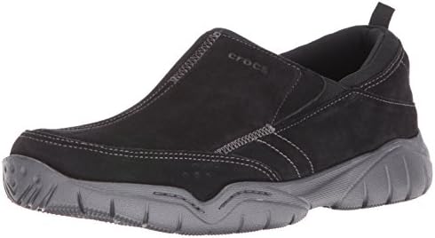 Crocs Men’s Swiftwater Mesh Moc Shoes Black Casual Slip On Loafer Size 9 M Crocs Leather Casual Shoes for Men for sale - eBay main image 4