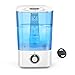 Gifort Humidificador Ultrasónico, 4L Humidificador de Aire Frio Silencioso con 48 Horas de Tiempo de Trabajo y Boquillas Giratorias 360 ° para Dormitorios Habitaciones Bebé Oficina