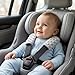 Pro Goleem Car Seat Strap Covers for Babies Unisex Soft Car Seat Strap Shoulder Pads for All Car Seats, Stroller, Pushcar, Small Size Designed for Newborn Gray