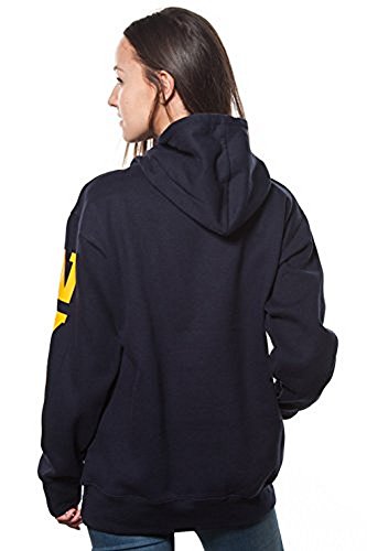 Nypd Adult Navy Pullover Hoodie With Yellow Chest And Sleeve Print (Large) #TOP2