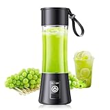 Cordless Portable Personal Size Blender - Mini Blender Make Smoothies and Shakes, 380Ml BPA Free Travel Cup, Powerful Blending Suit in...