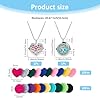 SUPERFINDINGS 2 Styles Essential Oil Necklaces Perfume Pendant Necklaces with 20 Felt Pads Diffuser Locket Necklace Essential Oil Jewelry Gift Oil Pendant Aromatherapy #1