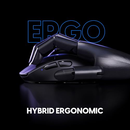 Pulsar Gaming Gears X3 Wireless Gaming Mouse, Ultra Lightweight (1.94 oz/55g), Hybrid Ergonomic, Optical Switch, 32000 DPI, 750 IPS, XS-1 Sensor, 8k Compatible (Medium, Black) - Image 5