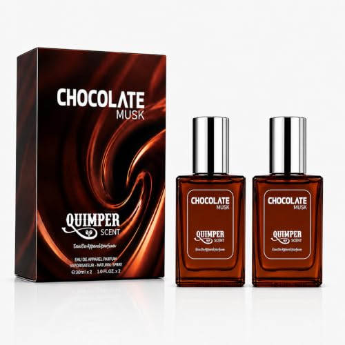 Image of Quimper Chocolate Musk 30ml Unisex Eau De Perfume - Sweet Chocolate & Warm Musk Fragrance, Long Lasting Perfume Spray for Men & Women, Daily Wear Use Premium Scent Pack of 2