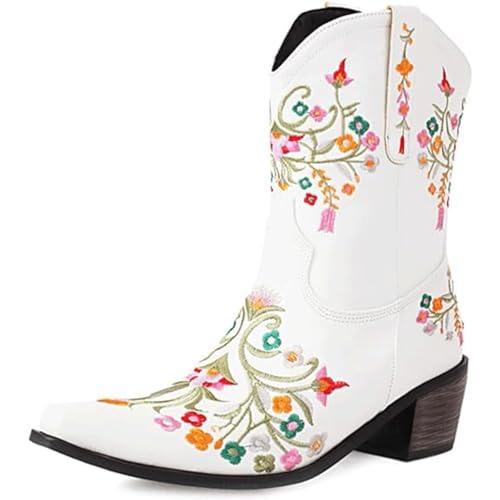 Bottines de cow-girl à mollet large FGRID pour un confort d'hiver