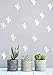 Cactus Confetti Stickers muraux - blanc