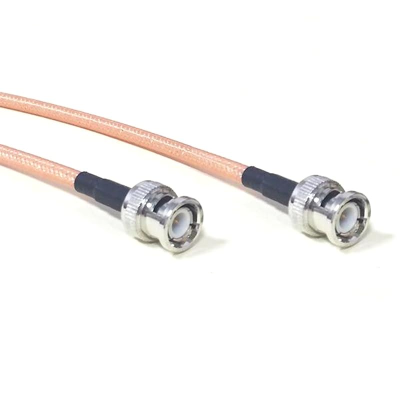 Audio Video BNC Cable Male to Male Straight Pigtail Adapter (100CM) (RG142)
