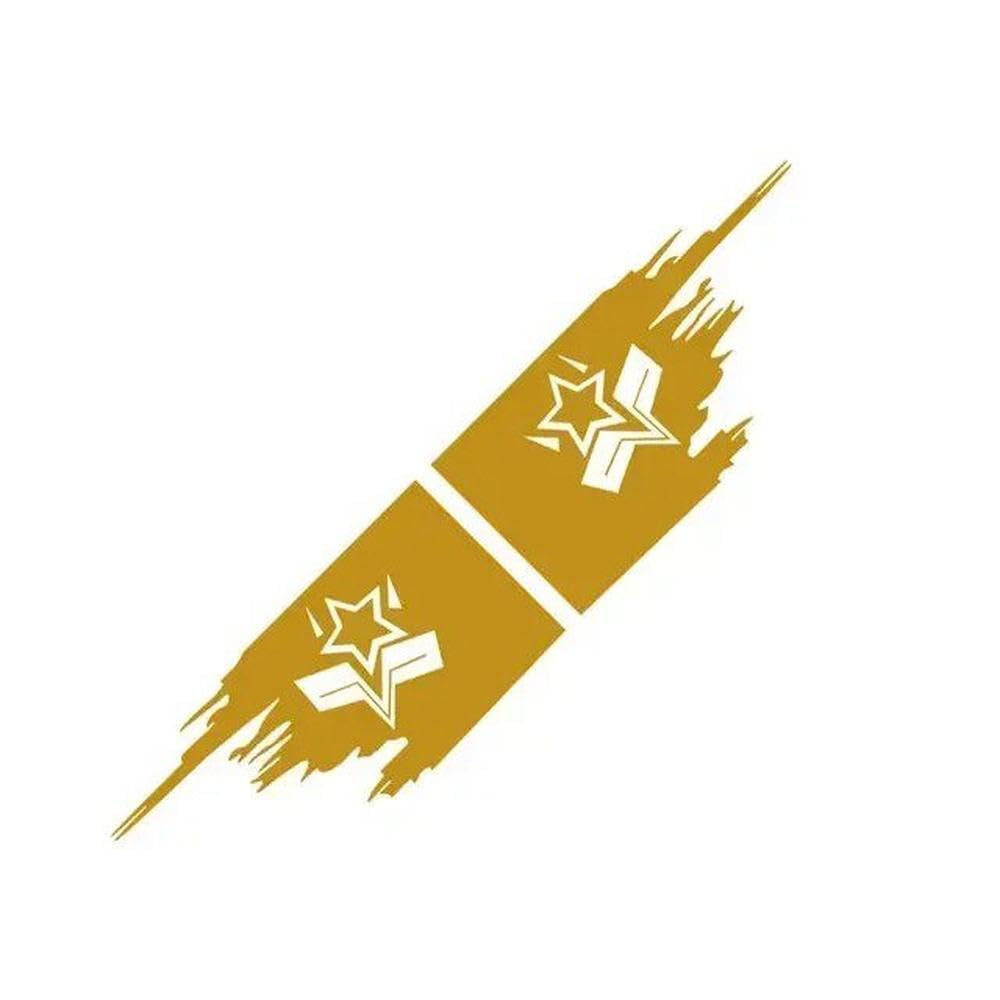 Trunk Side Decals Stickers Graphics Vinyl Decor(Gold)