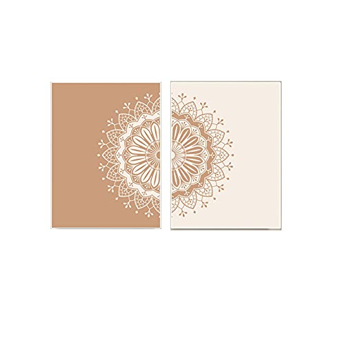 Toile peinture motif de fleurs 40x50cm x2 sans cadre moderne pour salon