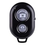 KMJSA RC03 PRO Remote Shutter Release Bluetooth Camera Control for iOS and Android Smartphone Tablet (Black)