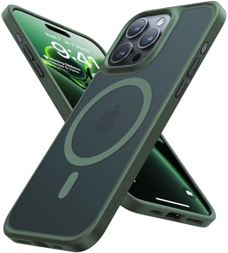 TORRAS Magnetic Shockproof for iPhone 15 Pro Case Mil-Grade Drop Tested