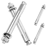CLISPEED 4 Piezas Tornillos Metálicos de Acero al Carbono Tabla de Salto de Piscina Resistentes y Fáciles de Instalar con Tuercas para Fijación Segura Plataformas de Buceo
