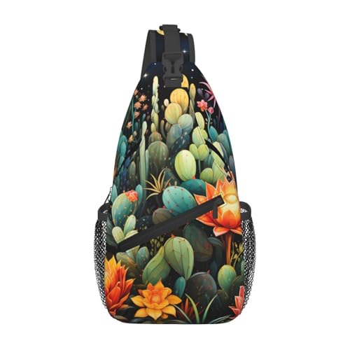 Mochila Pequeña de Hombro con Diseño de Cactus para Senderismo miniatura 2