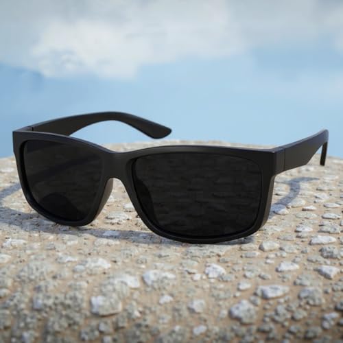 Image of WISTON XXL Z87 Sunglasses for Men Women Fit Big Head Sunglasses UV400 Protection TR90 Frame Wide Square Sun GlassesZ8242