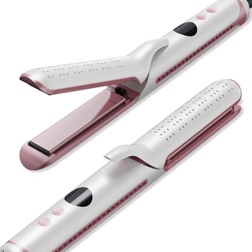 Plancha para cabello 2 en 1 de titanio con ventilación miniatura 1