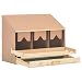 Festnight Ponedero para Gallinas 3 Compartimentos Gallinero para Exterior Madera Pino 72x33x54...
