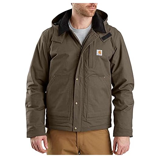 Carhartt Men's Full Swing Relaxed Fit Ripstop Insulated Jacket, Tarmac, Large