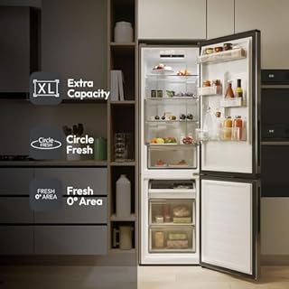 Candy City Fresco 300 CNCQ2T518EX, Frigorifero Combi, 280L, Larghezza 55cm, Altezza 182cm, Totale No Frost Circle+, Cassetto Verdure, Controllo interno digitale, Illuminazione a LED, Porta
