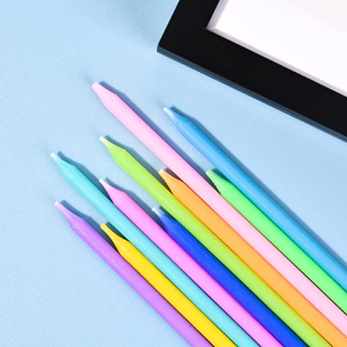 Image of PHD CAKE 40-Count Rainbow Long Thin Birthday Candles, Cake Candles, Birthday Parties, Wedding Decorations, Party Candles