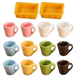 Mini tasses à thé : idéales pour les maisons miniatures, les pots de fleurs, les pots de plantes grasses, les séances photo, les projets de décoration, les jeux d'enfants, etc