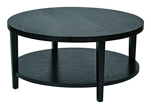 OSP Home Furnishings Merge Round Coffee Table, 36 OSP Home Furnishings Merge Round Coffee Table, 36
